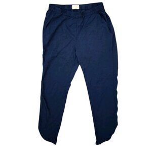 Marine Layer M Womens Allison Re-Spun Pant Navy Blue Pull On Flex Comfy Dolphin